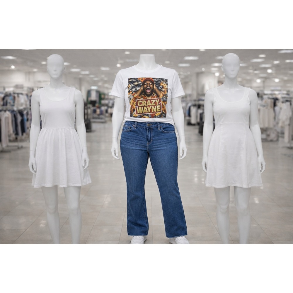 Jennifer Lopez Women Dark Wash Bootcut Jeans‎ Raw Hem Blue Denim Size 4